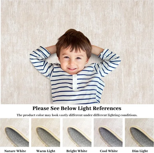 Miniatura 7 de RUGSREAL - Tapete pequeño de 2x3 con base de goma, resistente a las manchas, moderno, color liso, contemporáneo lavable, para la entrada, sala