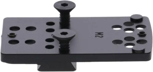 Miniatura 4 de TRUGLO Soporte de punto rojo pistola Placa de montaje de acero óptico de punto óptico de tiro táctico ligero duradero Montura RMR S&W M&P