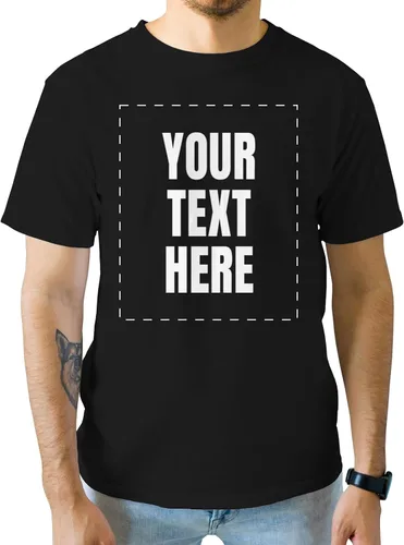Miniatura 2 de GotPrint Camisa personalizada para hombres, mujeres, añade tu propio texto, camisetas personalizables, camiseta personalizable en la parte delantera