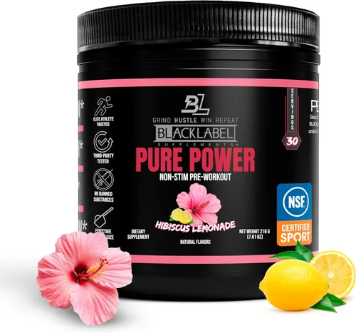 Miniatura 10 de BLACKLABEL Supplements PRE Hustle V3 Polvo de preentrenamiento – Certificado NSF para deporte – Energía, fuerza y resistencia – Blue Razz