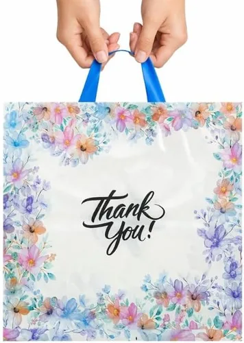 Miniatura 3 de Infinite Pack Bolsas grandes de mercancía de agradecimiento con asa de lazo, bolsa de boutique brillante, refuerzo inferior de 3 pulgadas y 3 mil