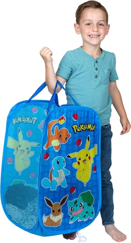 Franco Cesta de Almacenamiento Plegable Desmontable para Habitación de Niños, Tamaño Único, Pokémon