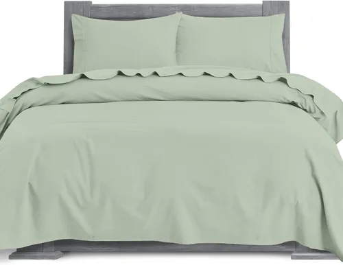 Miniatura 31 de Elegant Comfort Juego de sábanas suaves de franela de 100 % algodón turco, 4 piezas, calidad premium, sábana bajera con bolsillo profundo, ultra