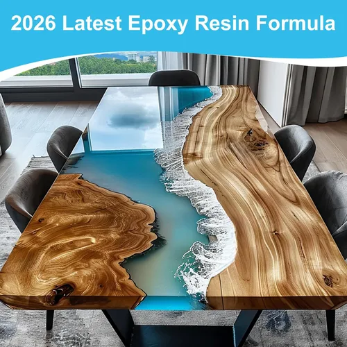 Miniatura 5 de 1 Gallon Epoxy Resin Kit – Self-Leveling, Bubble-Free, Non-Yellowing, High Gloss Finish–1:1 Mix Ratio for DIY Crafts, Table Tops, Coasters, Jewelry