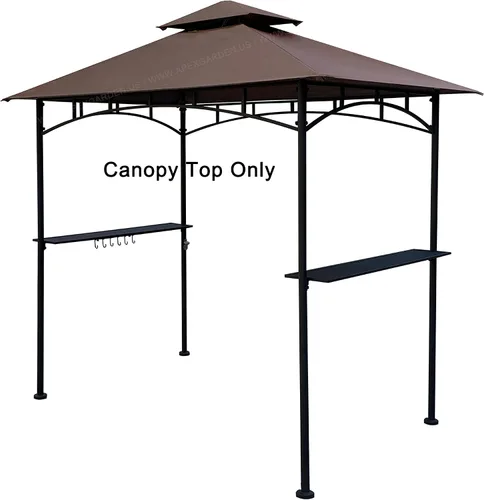 Miniatura 2 de APEX GARDEN Toldo de repuesto para el modelo #L-GG034PST, HD Hampton Bay Heathermoore Patio al aire libre 8 pies x 5 pies Gazebo para parrilla