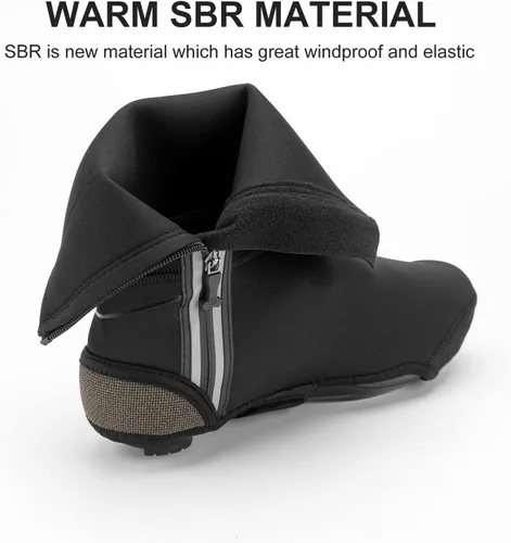 Miniatura 5 de ROCKBROS Fundas para Zapatos de Ciclismo Cubiertas de Zapatos de Invierno Calentadoras Resistentes al Agua Térmicas Cubiertas de Zapatos