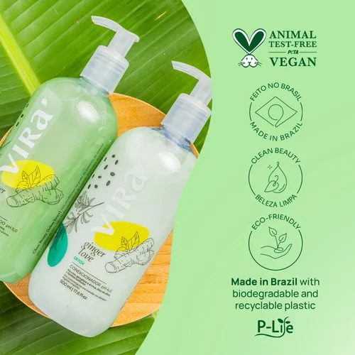 Miniatura 7 de VIRÁ Juego de champú y acondicionador brasileño, sin parabenos, tratamiento hidratante profundo, recuperación del cabello, acción refrescante