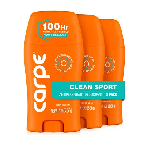 Miniatura 16 de Carpe Desodorante antitranspirante para axilas, antitranspirante extra fuerte para hombres con control de sudor de 100 horas, desodorante