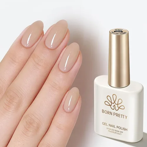 Miniatura 26 de Born Pretty Jelly Baby Pink - Esmalte de uñas de gel rosa claro, suave, transparente, neutro, translúcido, color natural, esmalte de gel UV