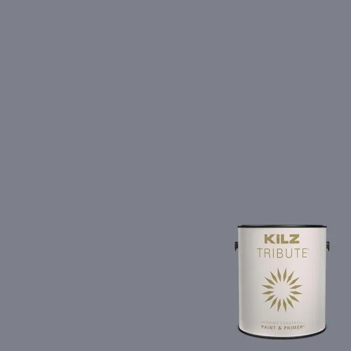 Miniatura 19 de KILZ TRIBUTE Pintura e imprimación, para interiores, semibrillante, Vintage Indigo, 1 galón Índigo Victoria