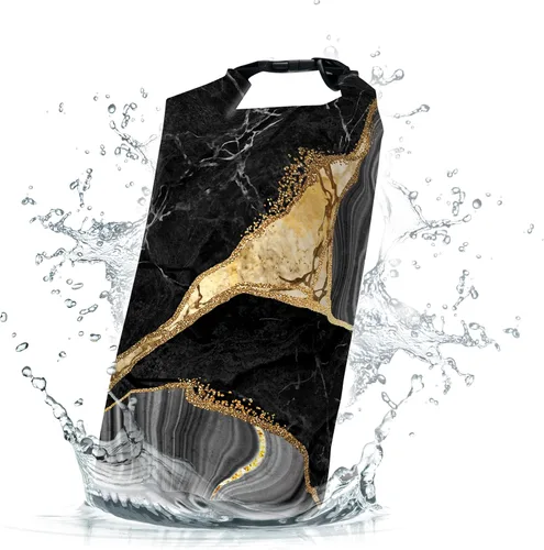 Miniatura 9 de Bolsa seca impermeable, con parte superior enrollable, náutica, costera, océano, playa, concha, estrella de mar, mochila impermeable de 5L/10L/20L