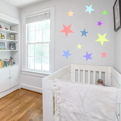 Miniatura 5 de 8 plantillas grandes para pintar plantilla de estrella de 5 puntos, plantilla de pintura de plástico reutilizable para pintura artística en papel