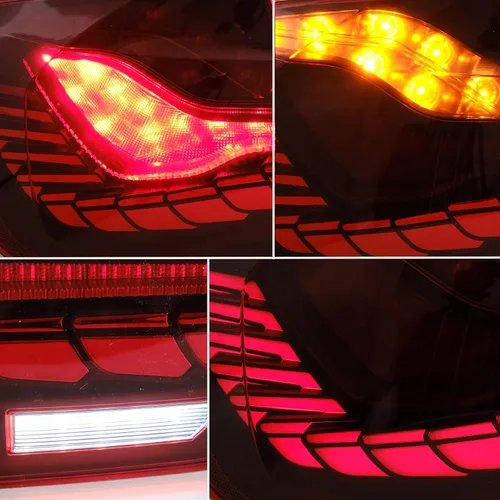 Miniatura 3 de VLAND OLED - Conjunto de luces traseras para BMW M3 / Serie 3 F30 F35 F80 Sedan 6ª generación 2012-2018, lámpara trasera mejorada con Dragon Scales