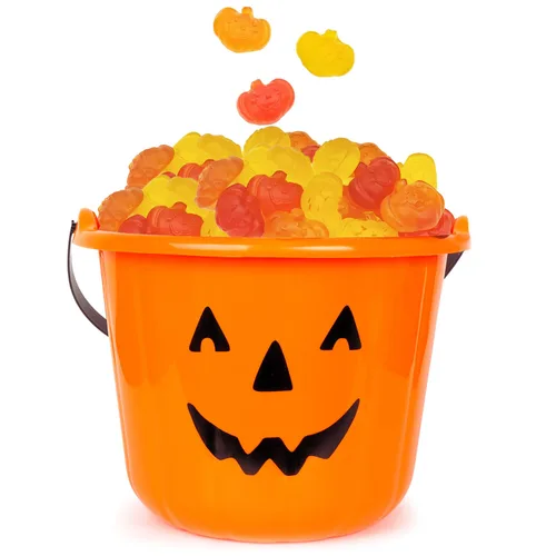 Miniatura 5 de Fruidles Dulces de calabazas de otoño, gomitas de sabores de frutas surtidos, aptas para alérgicos, sin OMG, sin edulcorantes artificiales (1 libra)