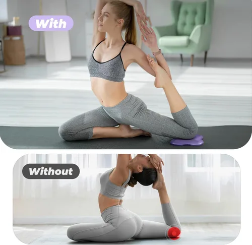 Miniatura 5 de Yes4All Yoga Knee Pads Pair, Thick Yoga Kneeling Pad for Pilates Exercise, Cushion Gear for Knees & Elbow with 13/16" Thickness B. Púrpura