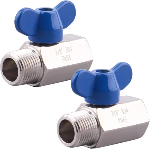 Miniatura 8 de DERNORD Válvula de bola de acero inoxidable Mini rosca NPT (1" hembra y macho)
