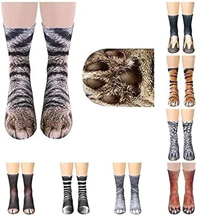 Miniatura 3 de Divertidos calcetines de patas de animal para intercambio de regalos.