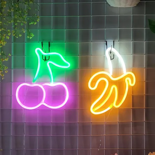 Miniatura 6 de JYWJ Letrero de neón, USB o pilas AA de 3, luces de neón LED, decoración de pared de escritorio, para varias fiestas, decoración de locales
