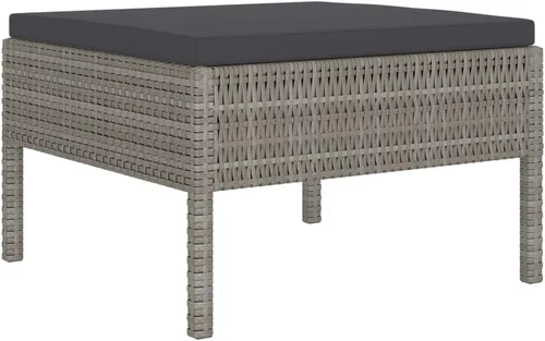 Miniatura 5 de vidaXL Juego de sofá de patio de 6 piezas, sofá seccional para patio trasero al aire libre, sofá con cojines, juego de muebles de patio con mesa