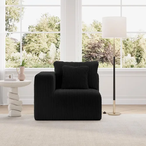 Miniatura 52 de Novilla 141" Sofá seccional modular, sofá seccional moderno en forma de nube con soporte Smarts Coil™, sofá sin huesos en forma de U para sala