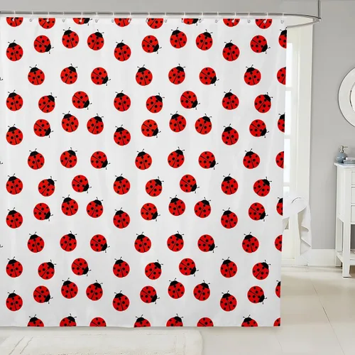 Miniatura 9 de Cortinas de ducha de vaquero occidental, cortinas de baño rústicas para niños, niñas y hombres, cortinas impermeables retro de estilo rústico con 12