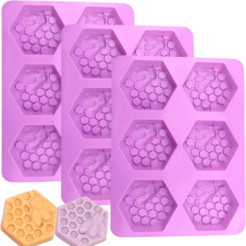 Miniatura 14 de Molde rectangular de silicona para jabón, moldes de jabón grandes de 4 onzas para hacer jabón, molde de silicona rectangular para jabón Molde