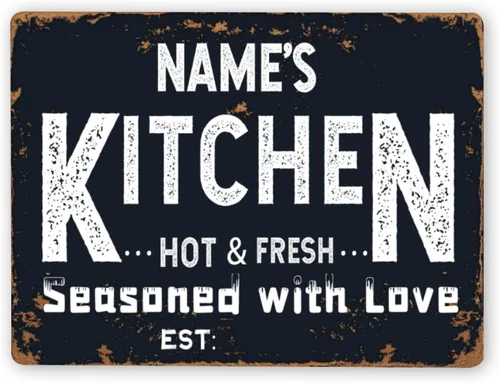 Miniatura 15 de Letreros de cocina personalizados personalizados para cocina, decoración de pared, letreros de metal para restaurante de mostrador, bar en casa