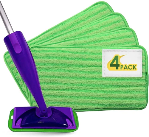 Miniatura 8 de Almohadillas reutilizables para mopa de piso, paquete de 8 repuestos compatibles con Swiffer Wet Jet, lavables a máquina, almohadillas húmedas