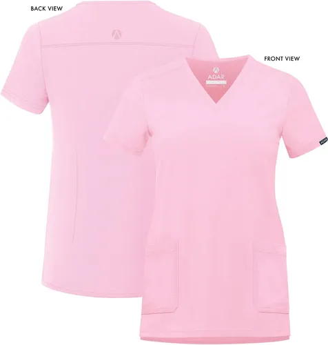 Miniatura 5 de Adar Addition - Ropa quirúrgica para mujer, moderna camiseta médica con cuello en V