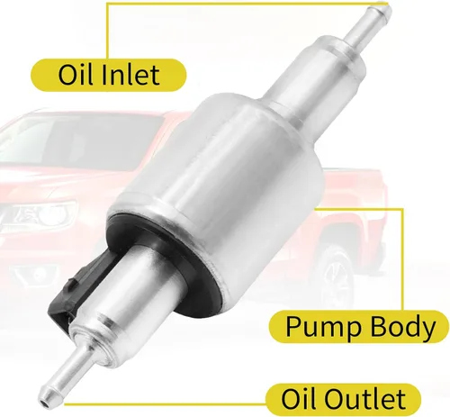 Miniatura 4 de Bomba diésel universal para calentador de aire para automóvil, 12V/24V 0.7 fl oz Medición de pulso, kit de bomba de combustible eléctrica en línea
