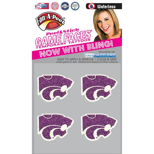 Miniatura 283 de Fan-A-Peel Tatuajes temporales sin agua del estado de Florida, hipoalergénicos, para despegar y pegar, tatuajes temporales impermeables, con Florida