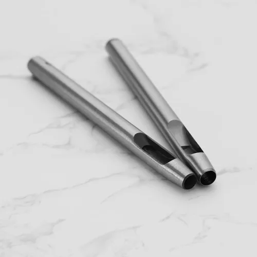 Miniatura 5 de ECSiNG 15 Uds. Perforadora de agujero hueco de cuero perforadora de acero inoxidable herramienta de corte de acero inoxidable para proyectos