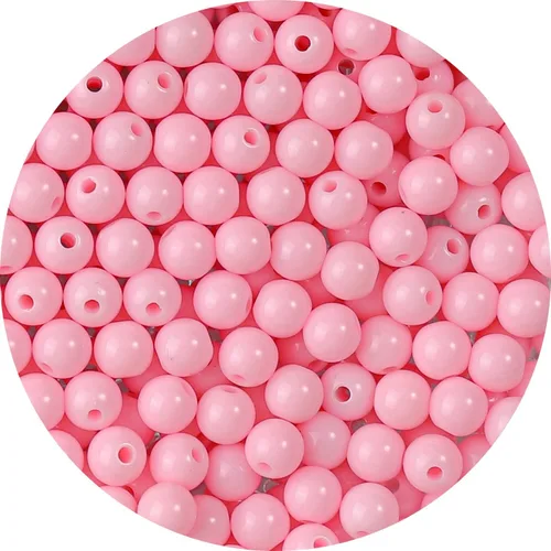 Miniatura 10 de 1500 cuentas negras redondas acrílicas para pulseras de 0.236 in de plástico, cuentas de colores para hacer joyas, cuentas de resina arcoíris