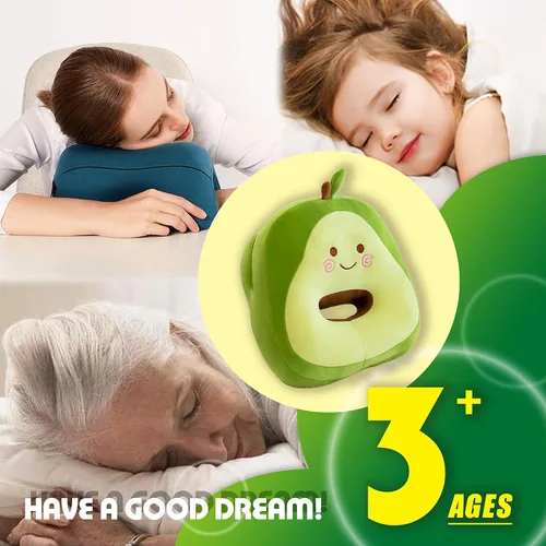 Miniatura 2 de Almohada de peluche de aguacate para niños y niñas, juguetes kawaii, regalo para novia, almohada de cuello de oficina para aliviar el dolor cervical