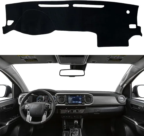 Miniatura 11 de Cubierta de salpicadero para salpicadero, alfombra personalizada para Toyota RAV4 2013 2014 2015 2016 2017 2018 Accesorios antideslizante protector
