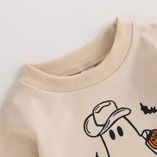 Miniatura 4 de FYBITBO Ropa de Halloween para bebé niña y niño, sudadera de manga larga, traje de otoño e invierno