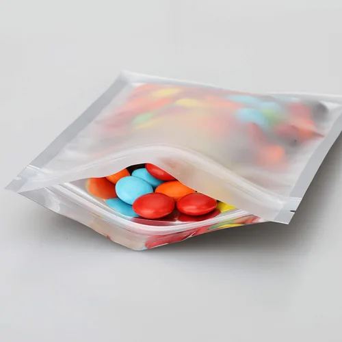 Miniatura 5 de 100 bolsas de Mylar resellables a prueba de olores de 4 x 6 pulgadas, parte delantera mate transparente, color negro mate, bolsa de almacenamiento