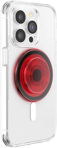 Miniatura 5 de PopSockets Phone Grip with Expanding Kickstand, Adhesive Grip - Molded Flower Red Wine Translucent rojo (Red Translucent)