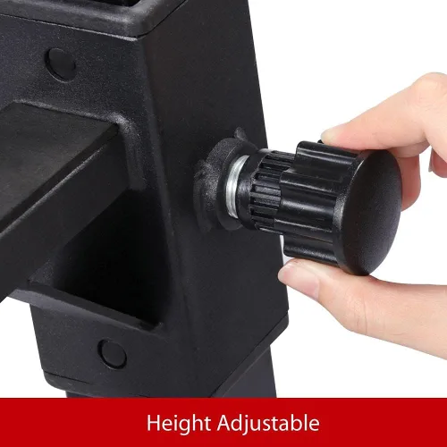 Miniatura 7 de Topeakmart 45-70.5 pulgadas ajustable para sentadillas Estación de inmersión Soporte de barra Soporte de inmersión Banco de fitness Equipo de prensa