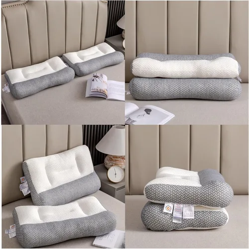 Miniatura 4 de Almohada súper ergonómica, almohada cervical para aliviar el dolor de dormir, diseño de ranura para las orejas, almohada cervical para todas