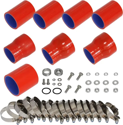 Miniatura 3 de Kit de brida de sensor SSQV pulido de montaje frontal para Volkswagen VW Jetta Golf GTI GL/GLI/GLS MK4 1.8T 1.8L 98-05 Motores FMIC Bolt On