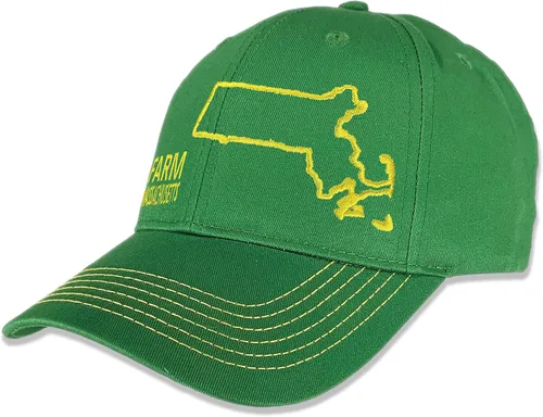 Miniatura 2 de John Deere Sombrero completo de sarga Farm State Pride - verde y amarillo, Amarillo, verde