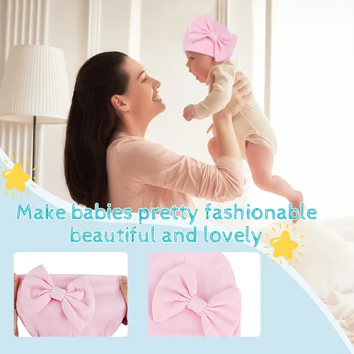 Miniatura 2 de Zando Gorros de bebé recién nacido, gorro suave lindo para bebés de 0 a 6 meses