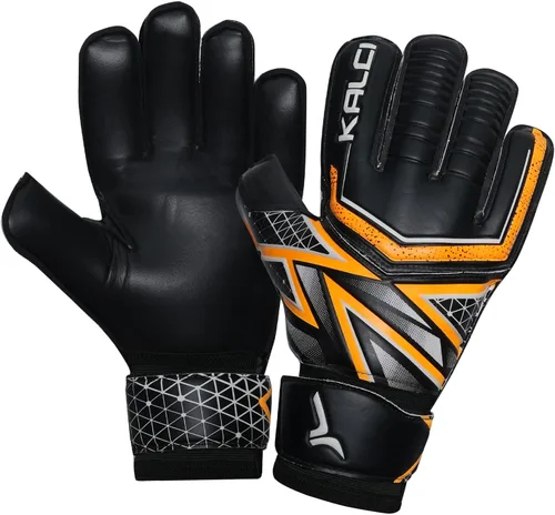Miniatura 10 de Kalci Guantes de portero de fútbol con acolchado de espuma de látex para niños/adultos, protección de dedos transpirables, guantes de portero