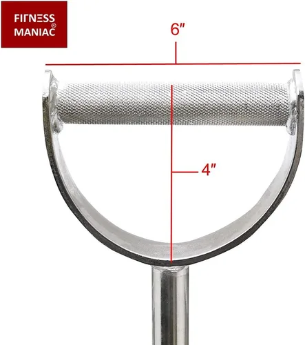 Miniatura 2 de FITNESS MANIAC USA Lat - Barra recta de 28 pulgadas, barra plana de agarre ancho neutro, barra desplegable de tríceps pushdown – 28 pulgadas