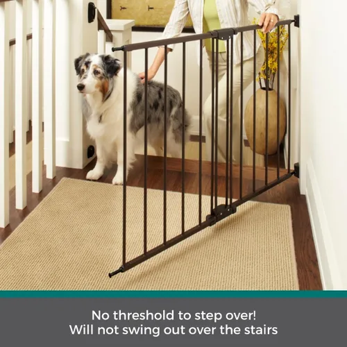 Miniatura 3 de MyPet Puerta para mascotas Windsor: puerta para perros de 28.68" - 47.85" de ancho. Soporte de hardware, puertas para perros para la casa, puerta