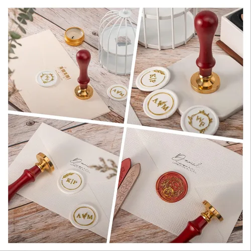 Miniatura 6 de Sello de cera personalizado, sello de cera personalizado, crea tu propio diseño/logotipo/personalización de letras para invitación de boda, fiesta