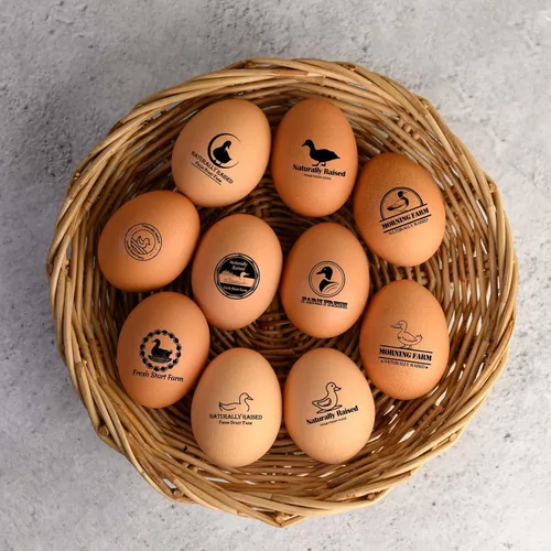 Miniatura 5 de Sellos de huevos para huevos frescos, sello de huevo personalizado y etiqueta de huevo de pato para creaciones de granja y cocina con múltiples