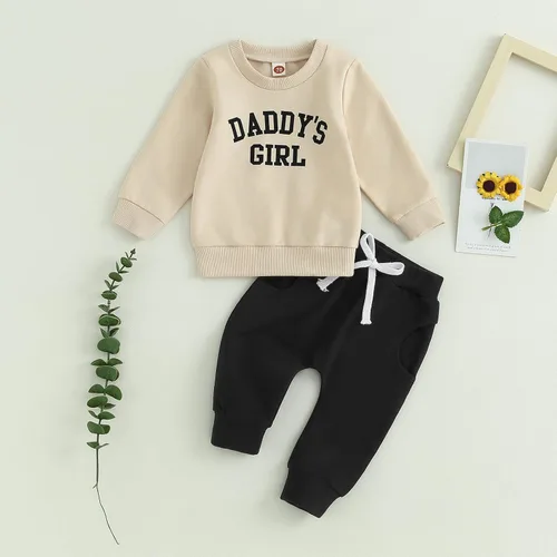 Miniatura 43 de Conjunto de sudadera con estampado para bebé y niña, sudadera larga para otoño e invierno