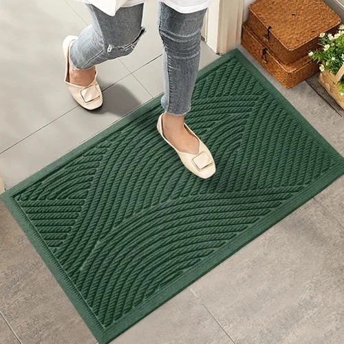 Miniatura 15 de HIYARD Tapete resistente para puerta delantera, absorbente, resistente a la suciedad y a la suciedad, para interiores y exteriores, resistente a